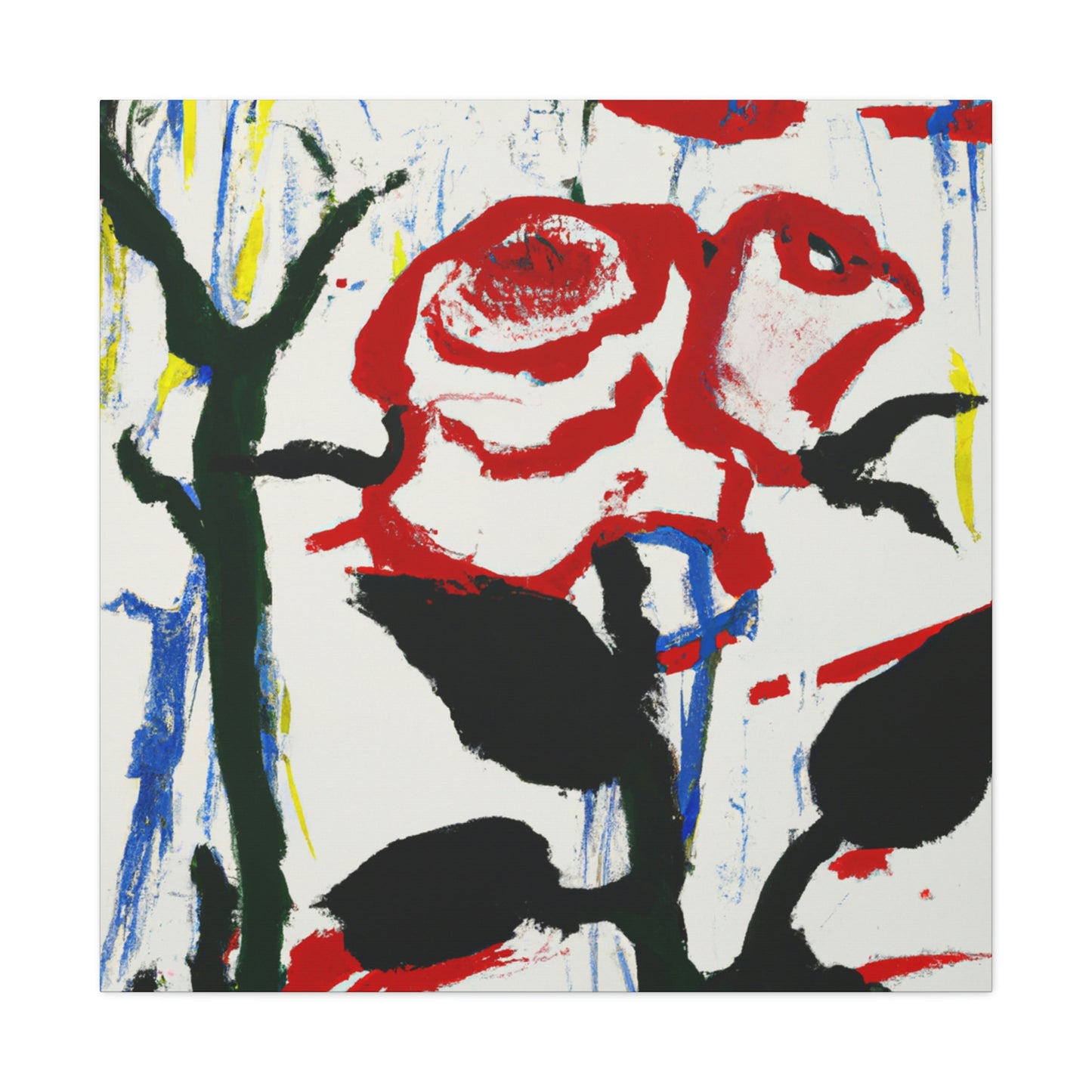 "Rose in Expressionism" - Canvas