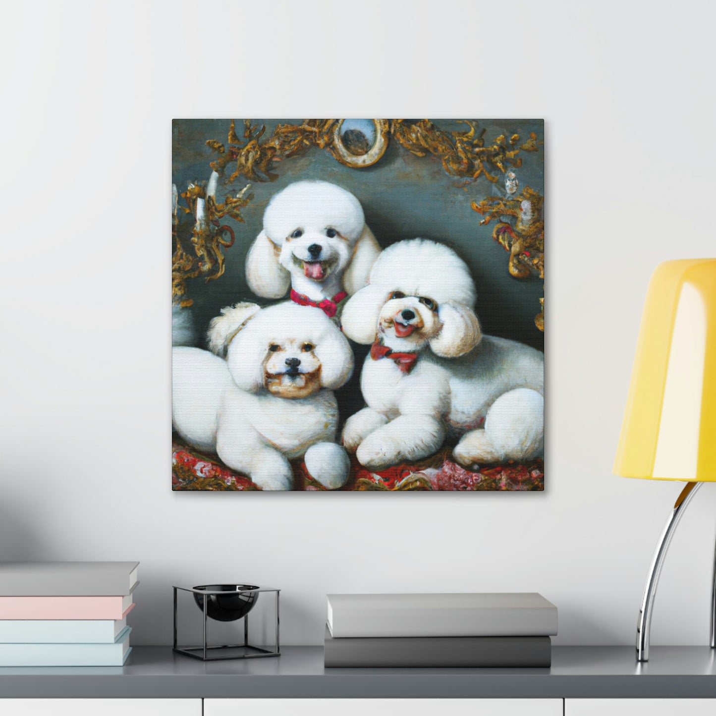 "Bichon Frise Palette" - Canvas