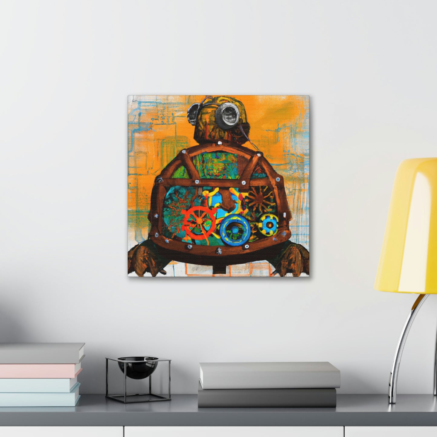 Sea Turtle Clockwork Dreams - Canvas