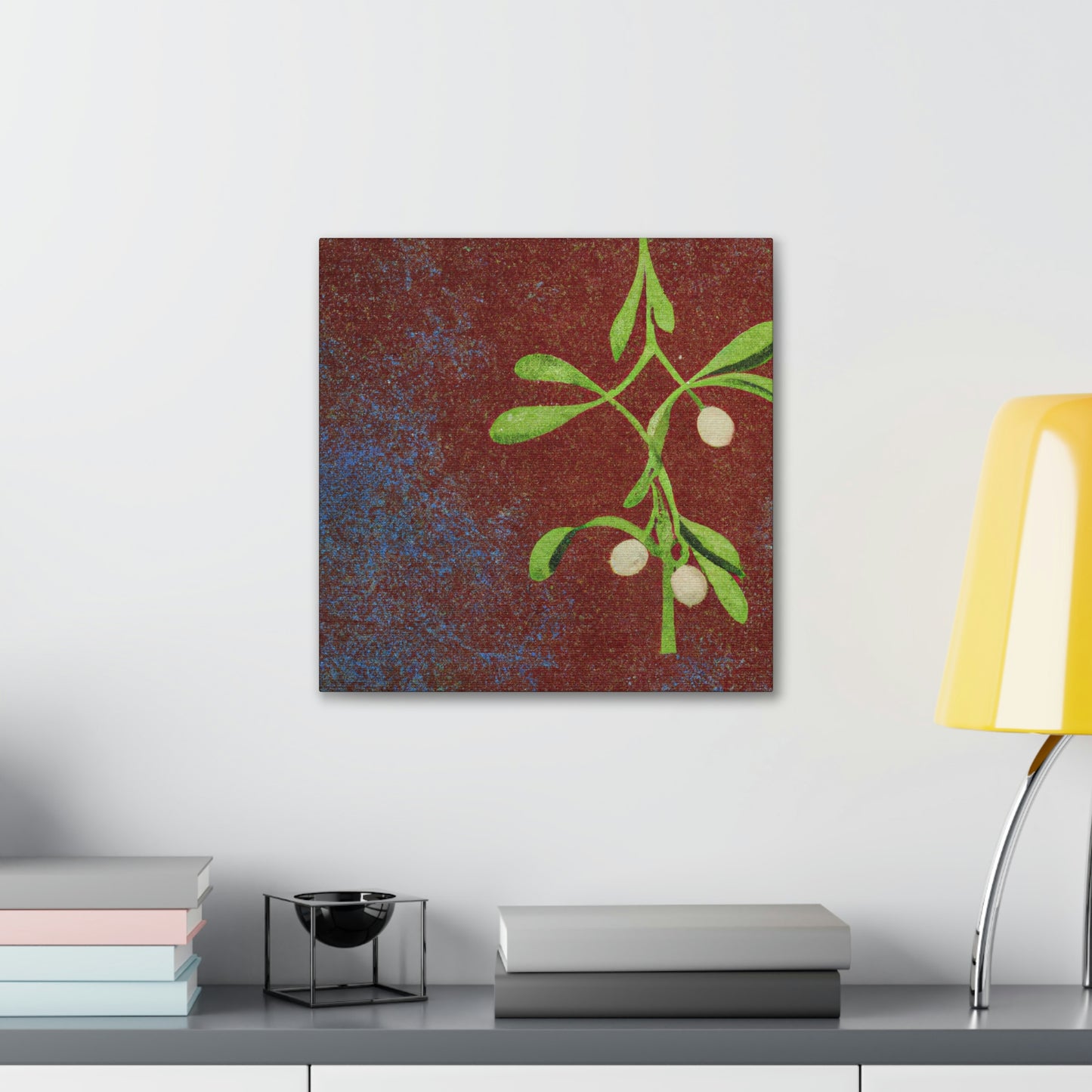 "Mistletoe in Monochrome" - Canvas