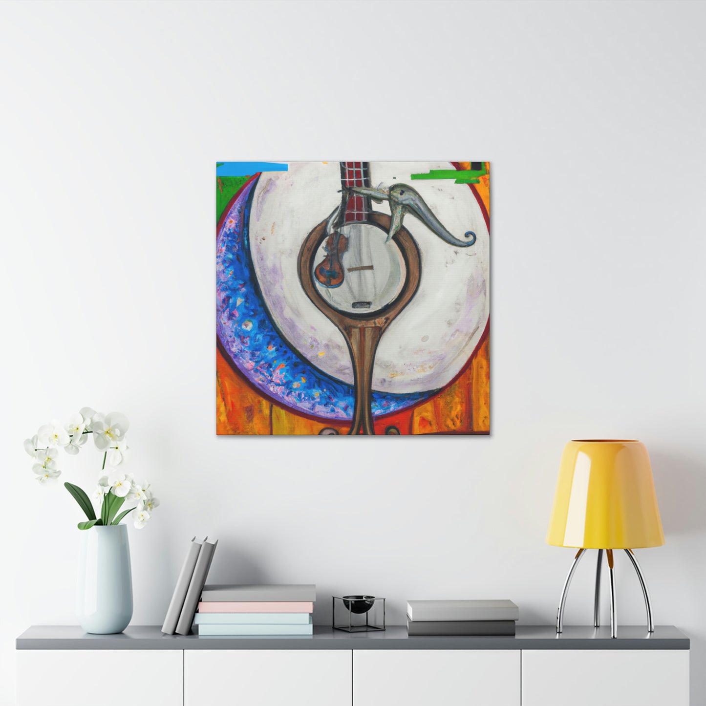 Banjo in Surrealism - Canvas