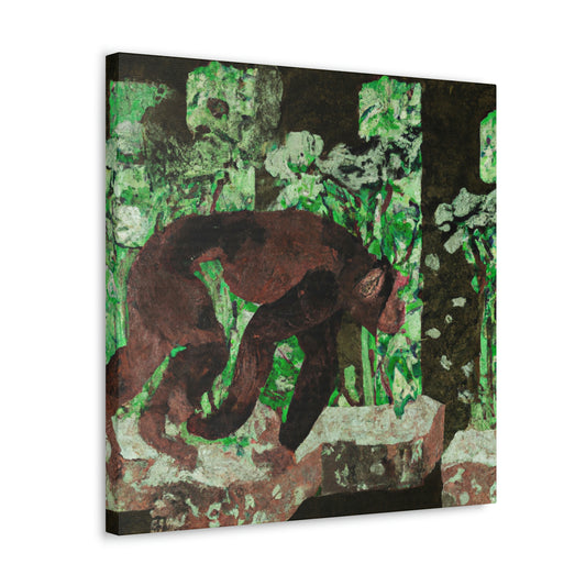 Chimpanzee Art Deco - Canvas