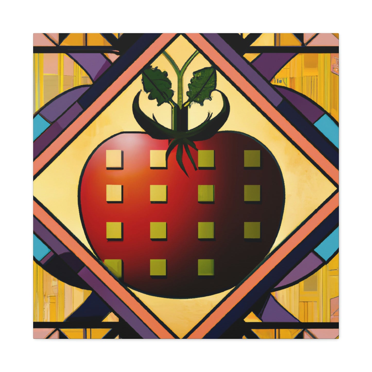 Tasty Art Deco Tomato - Canvas