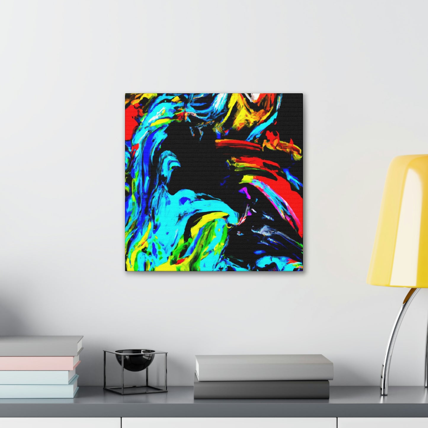 "Vibrant Brushstrokes Dance" - Canvas