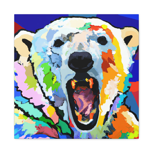 Polar Bears Pop Art - Canvas