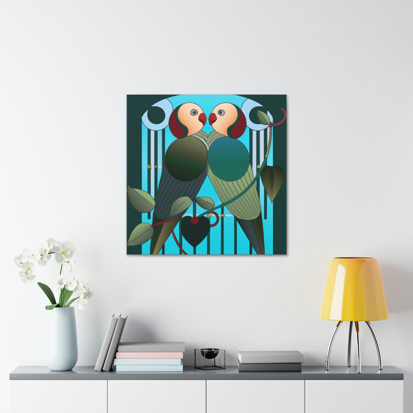 Lovers in Art Deco - Canvas