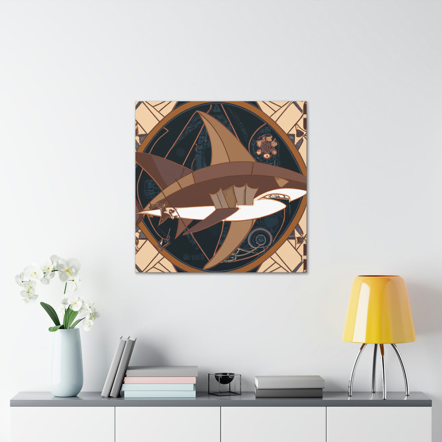 "Shark of the Roaring Twenties" - Canvas