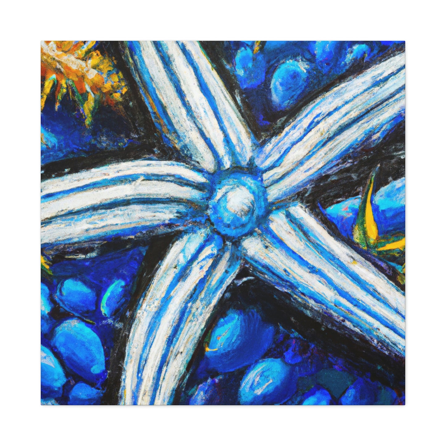 "Starfish in Moonlight Glow" - Canvas