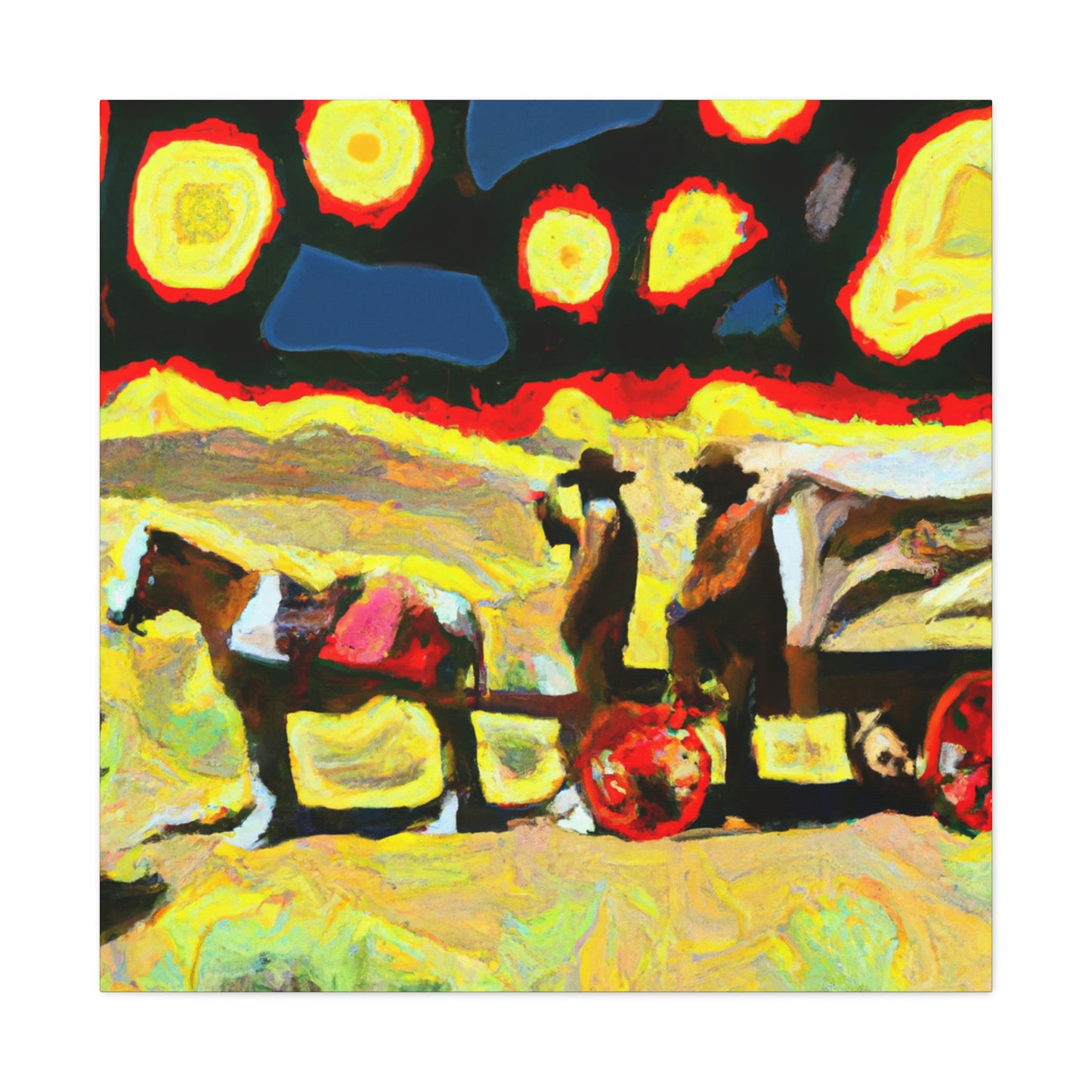 "Chuck Wagon Adventure" - Canvas