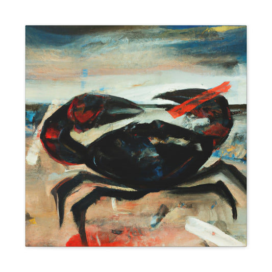 Crab on Abstract Canvas - Canvas