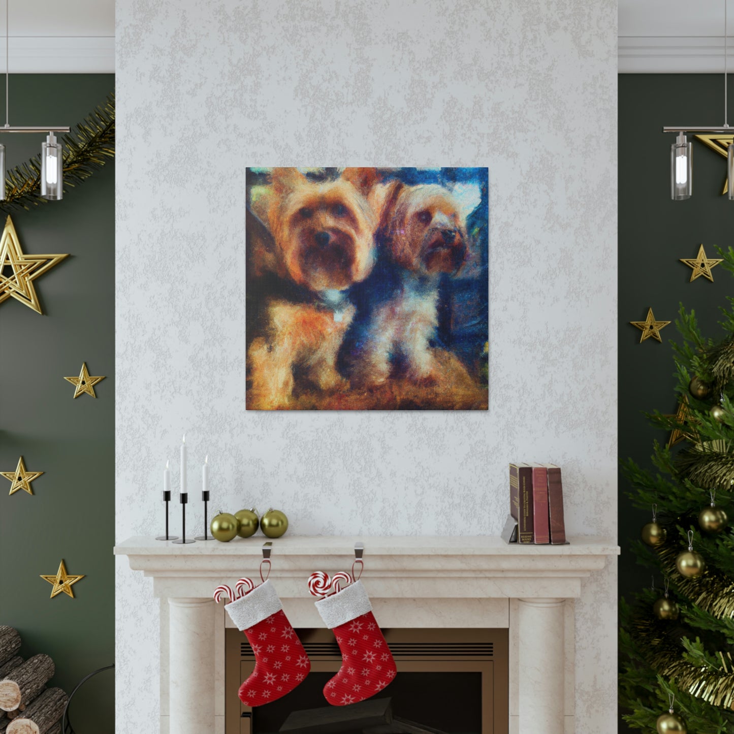 Puppy Love Impressionism - Canvas