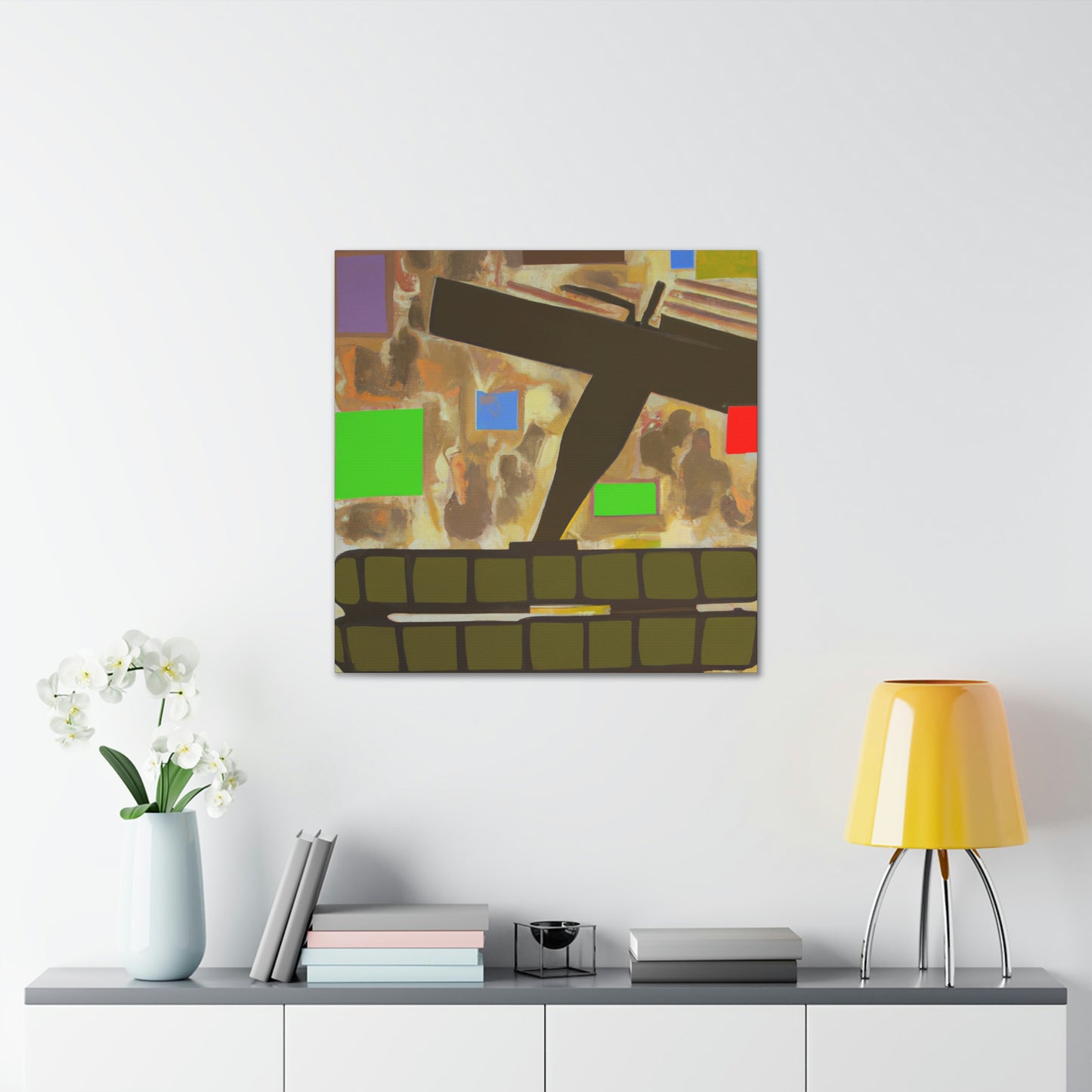 Gun-Fired Abstract Vision - Canvas