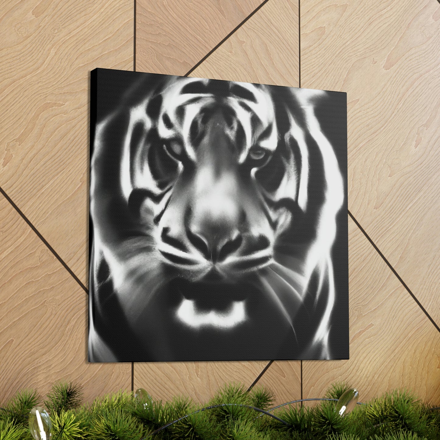 "Majestic Bengal Tiger Scene" - Canvas