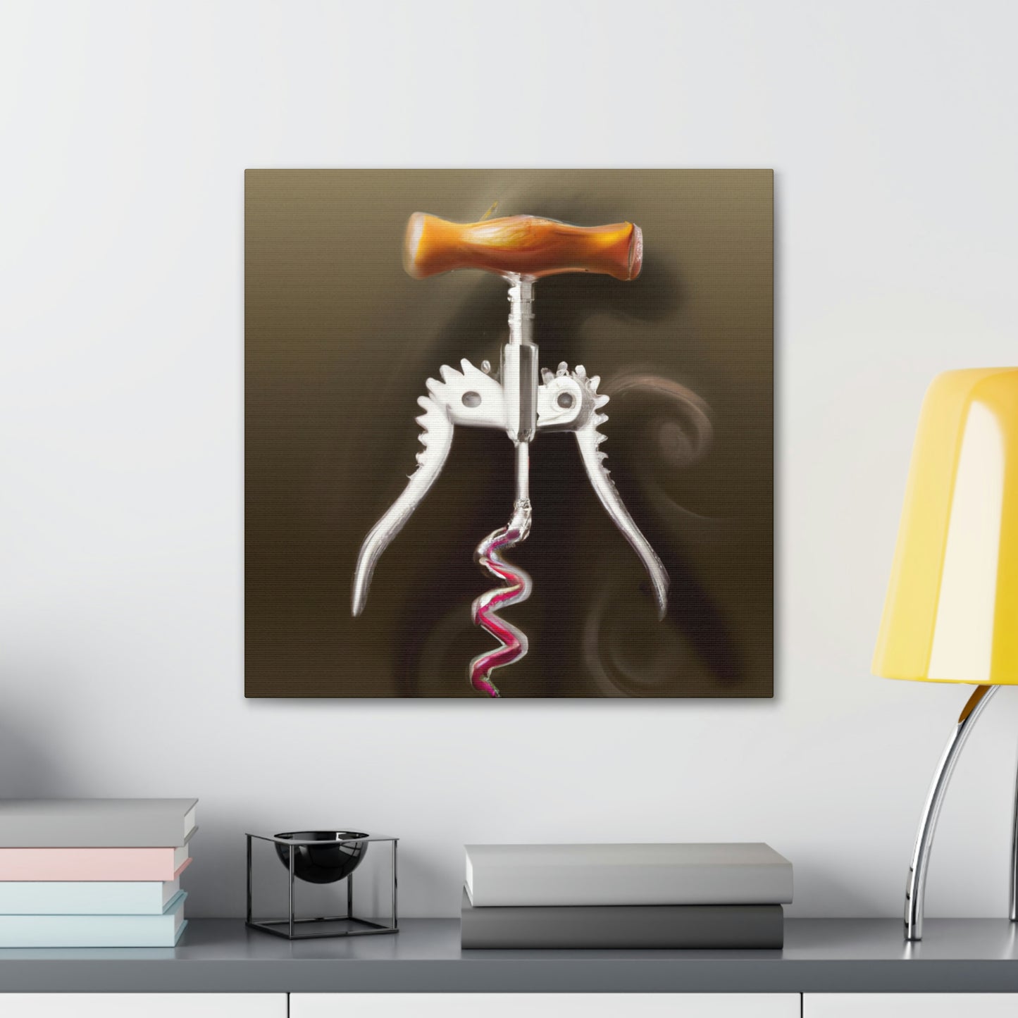 "Corkscrew Twisting Metal" - Canvas