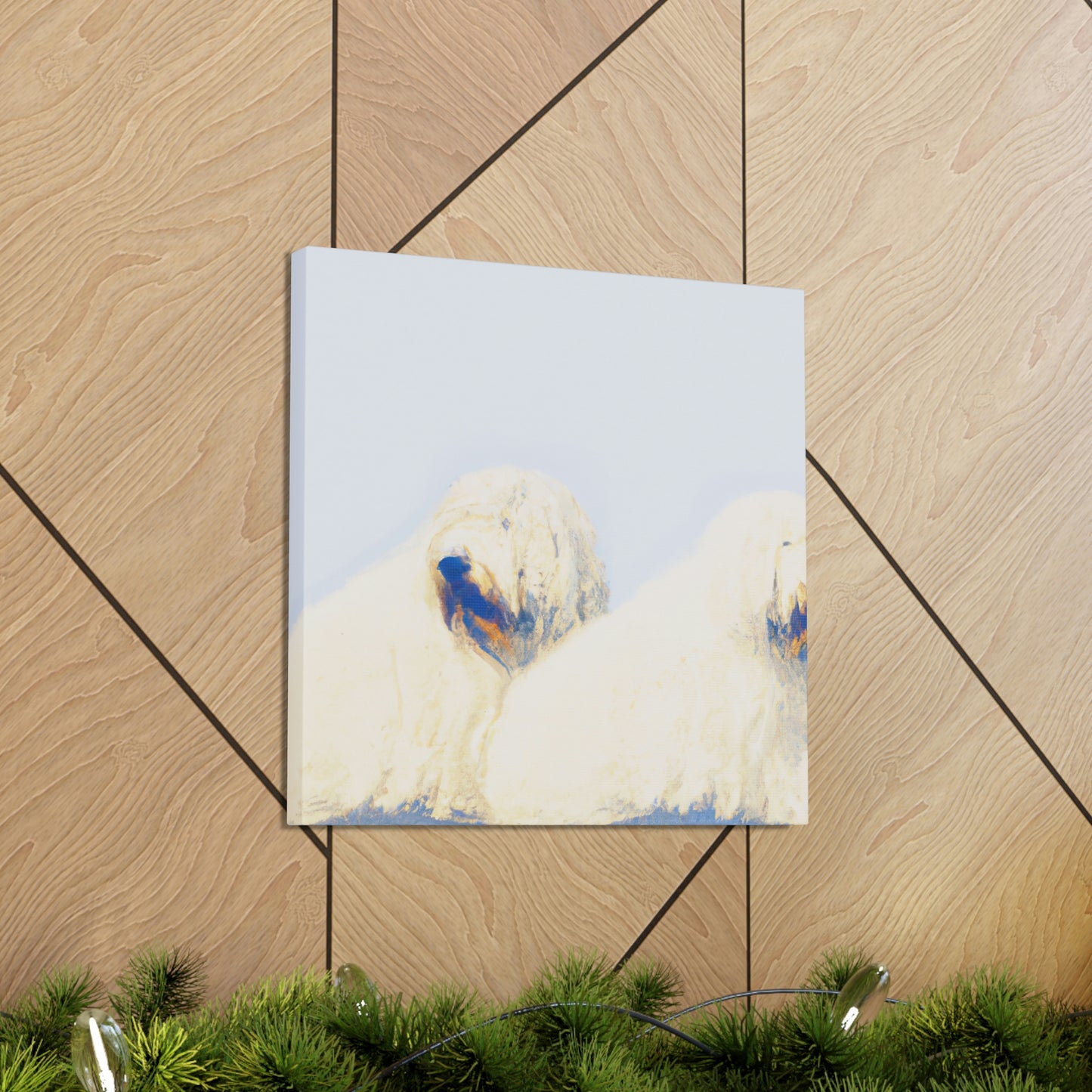 Old English Sheepdog Freedom - Canvas