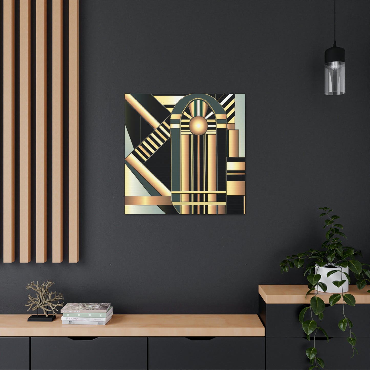 "Striking Art Deco Glory" - Canvas