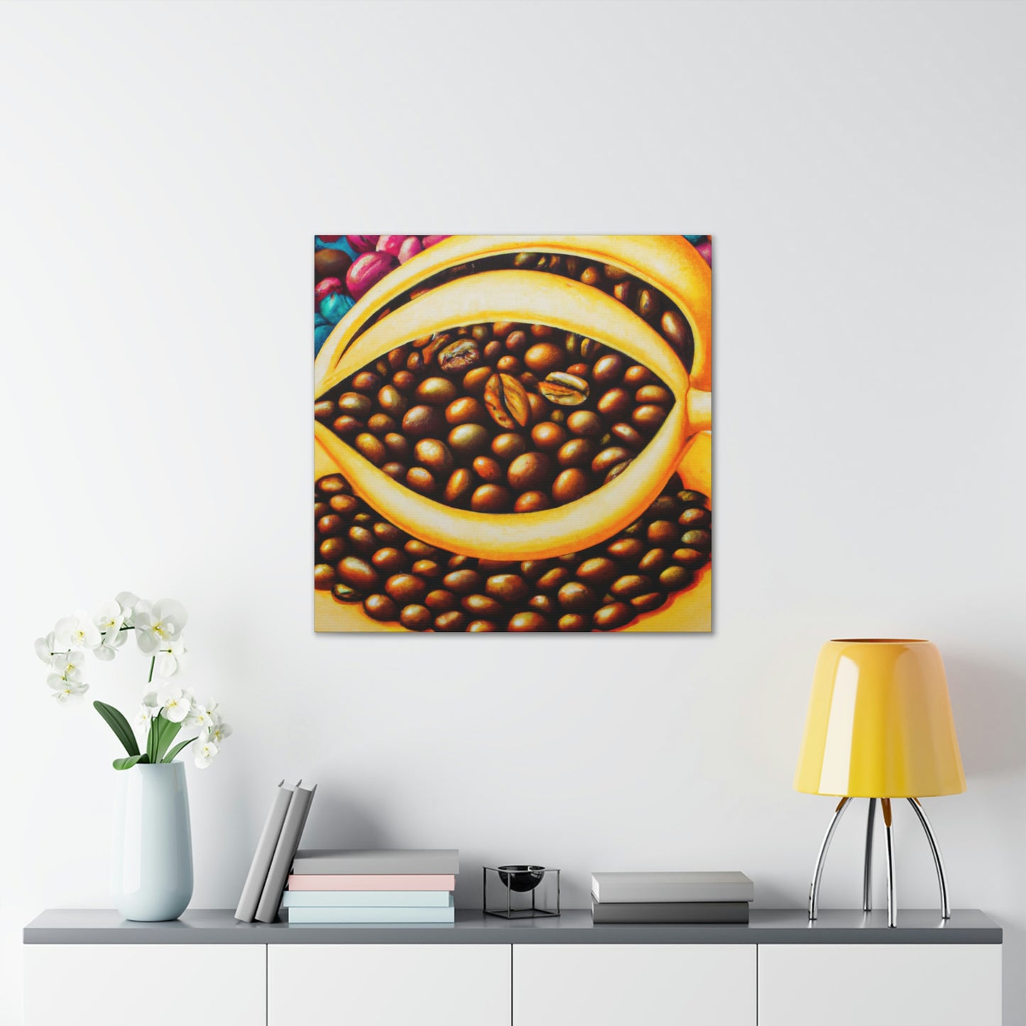 "Coffee Beans Dreamscape" - Canvas