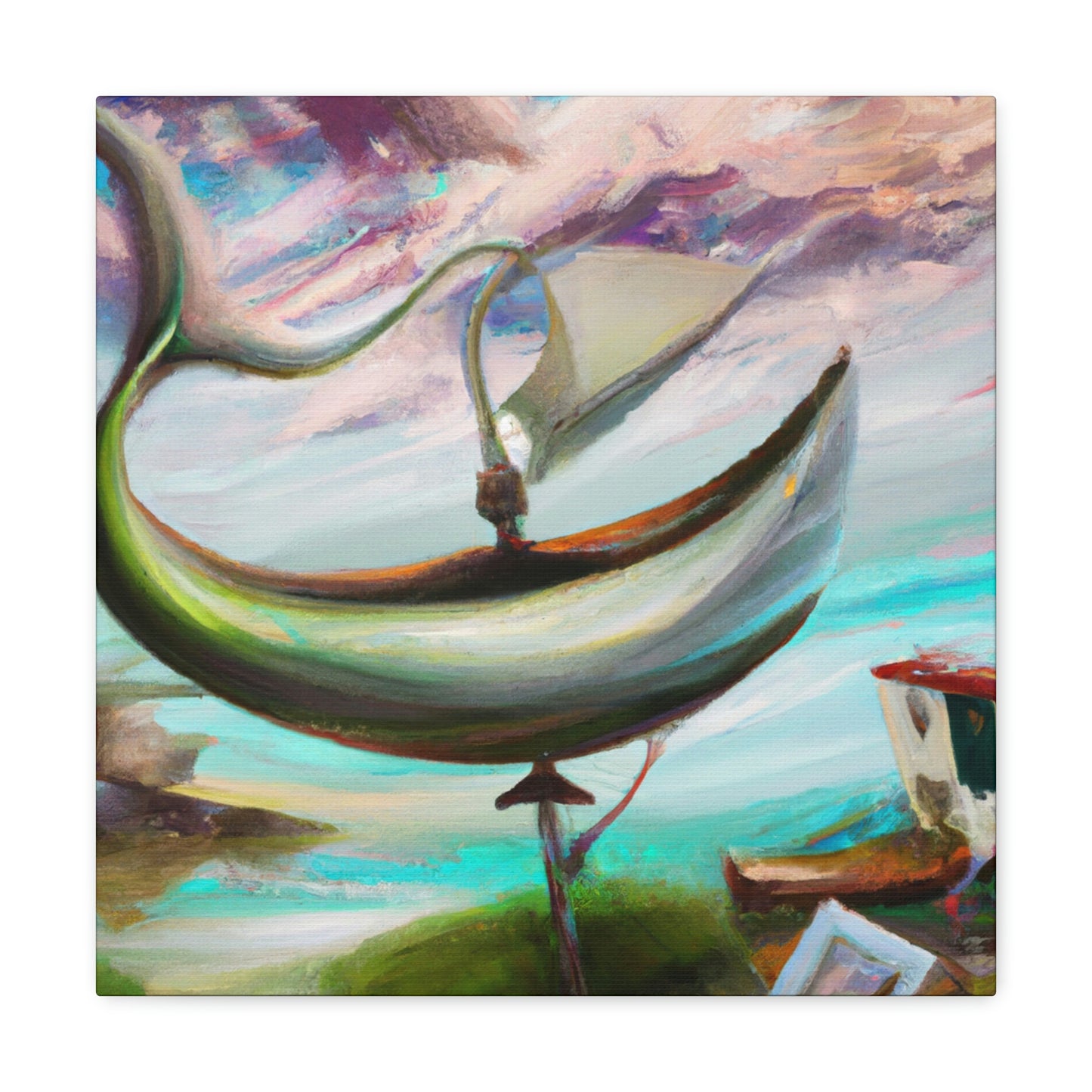 Fishing Boat Surrealism - Canvas