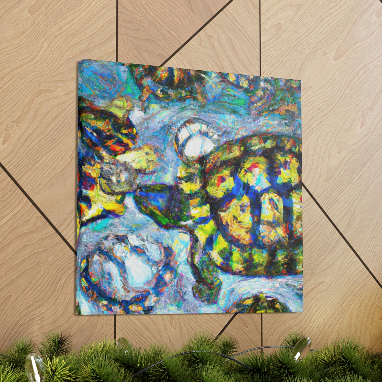 Turtles By Monet - Canvas