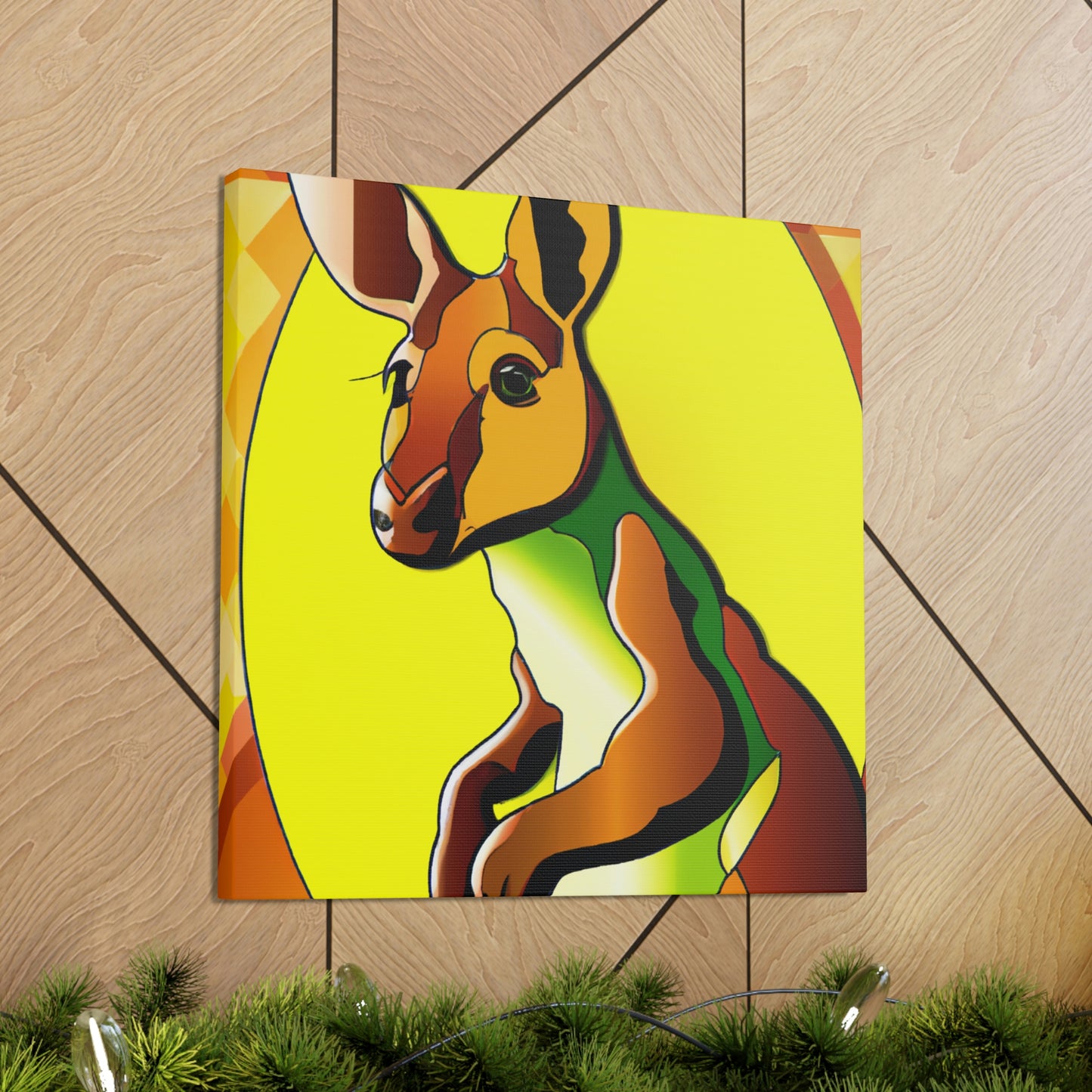 "Wallaby Amidst Glitter" - Canvas