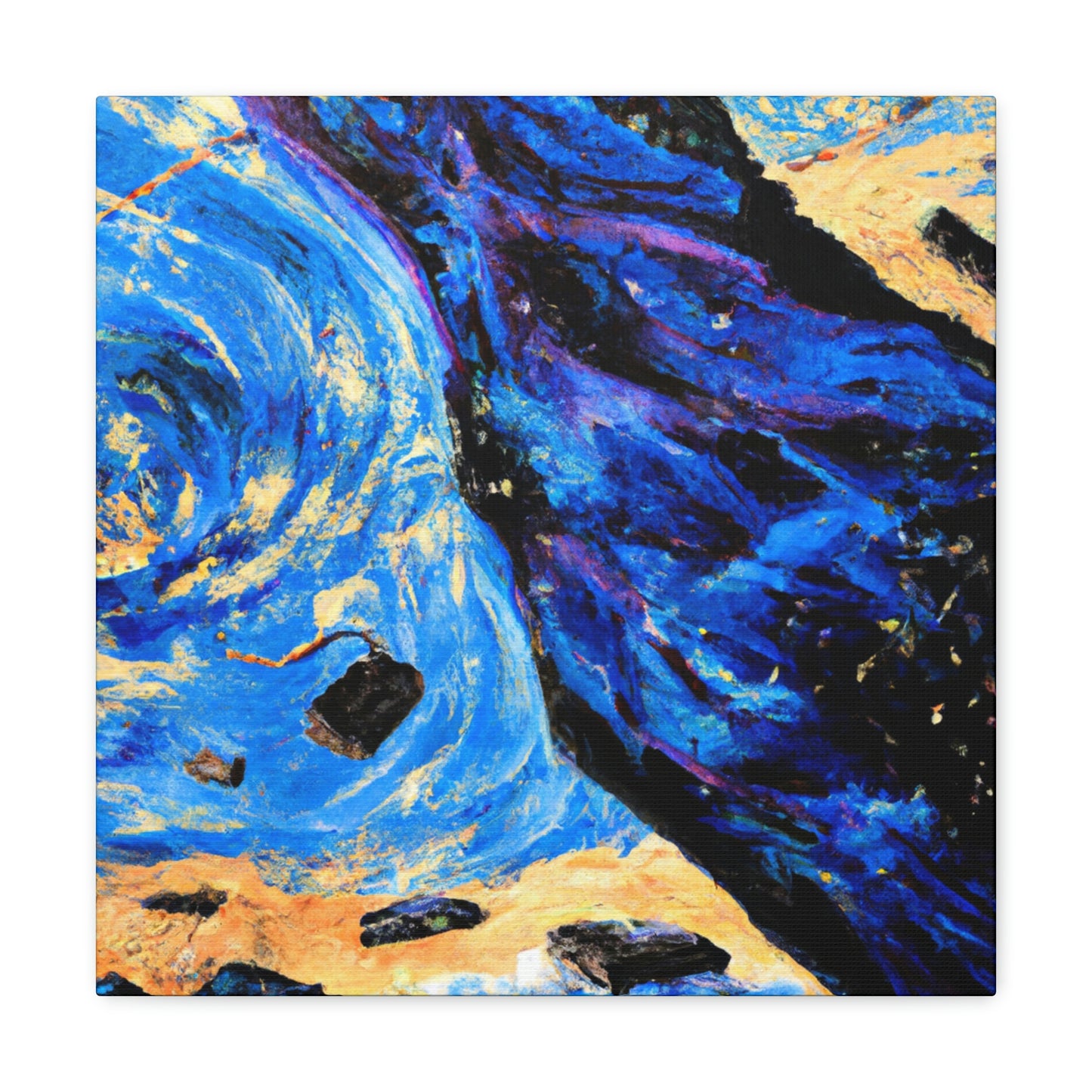 "Oceanic Expressionism Ablaze" - Canvas