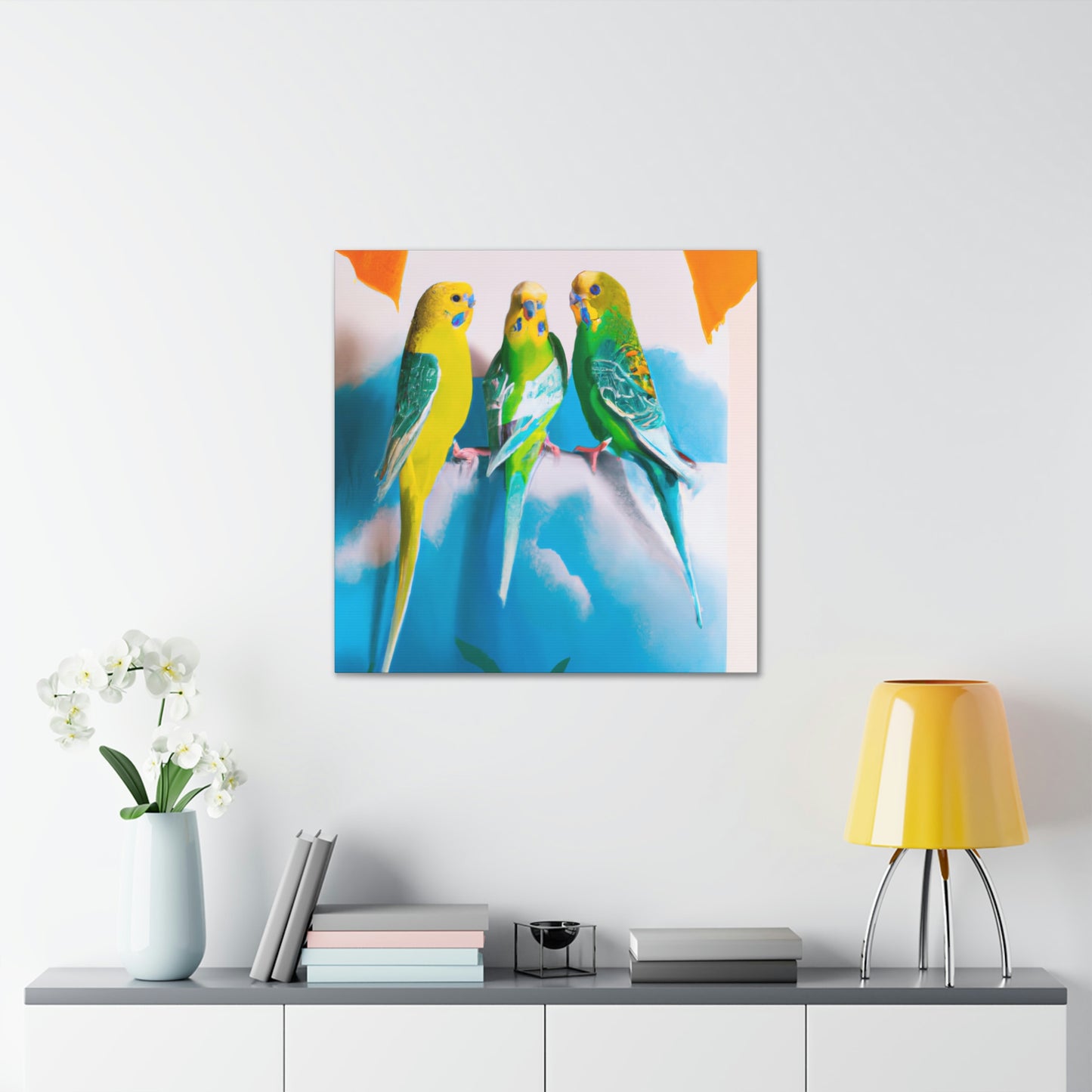 "Parakeet Abstractions," - Canvas