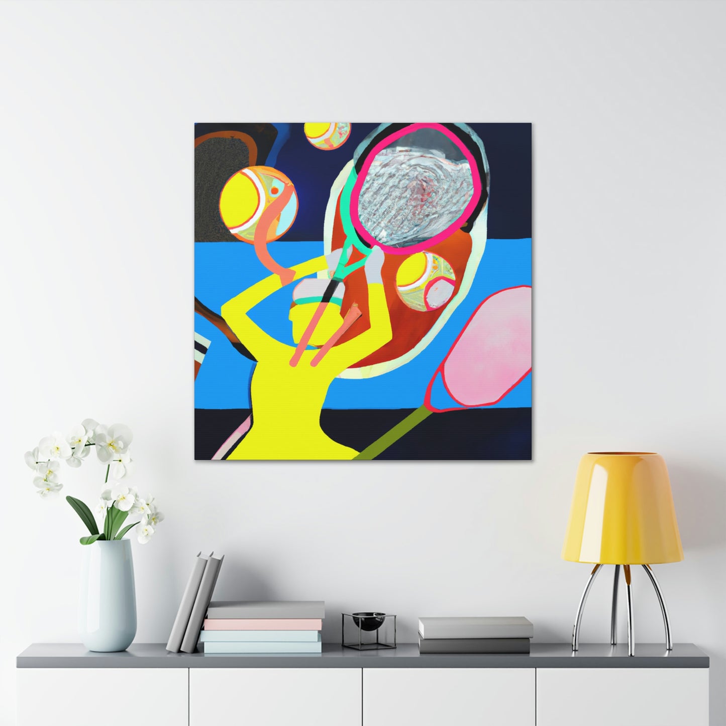 "Tennis: Abstracted Reality" - Canvas