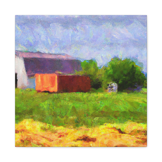 "Barn in Impressionist Light" - Canvas