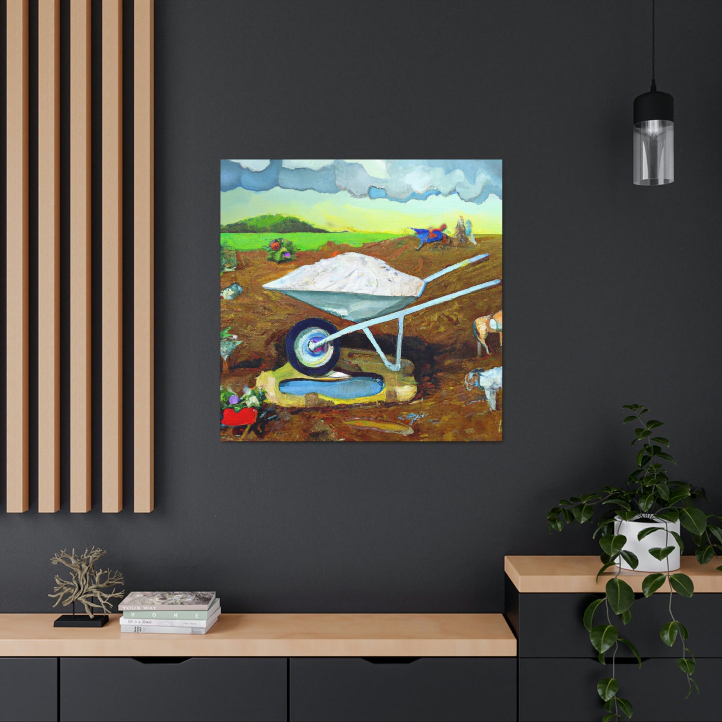 Wheelbarrow in Wonderland - Canvas