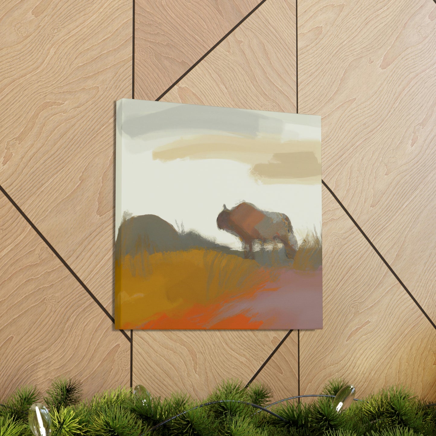 "Bison in Expressionism" - Canvas