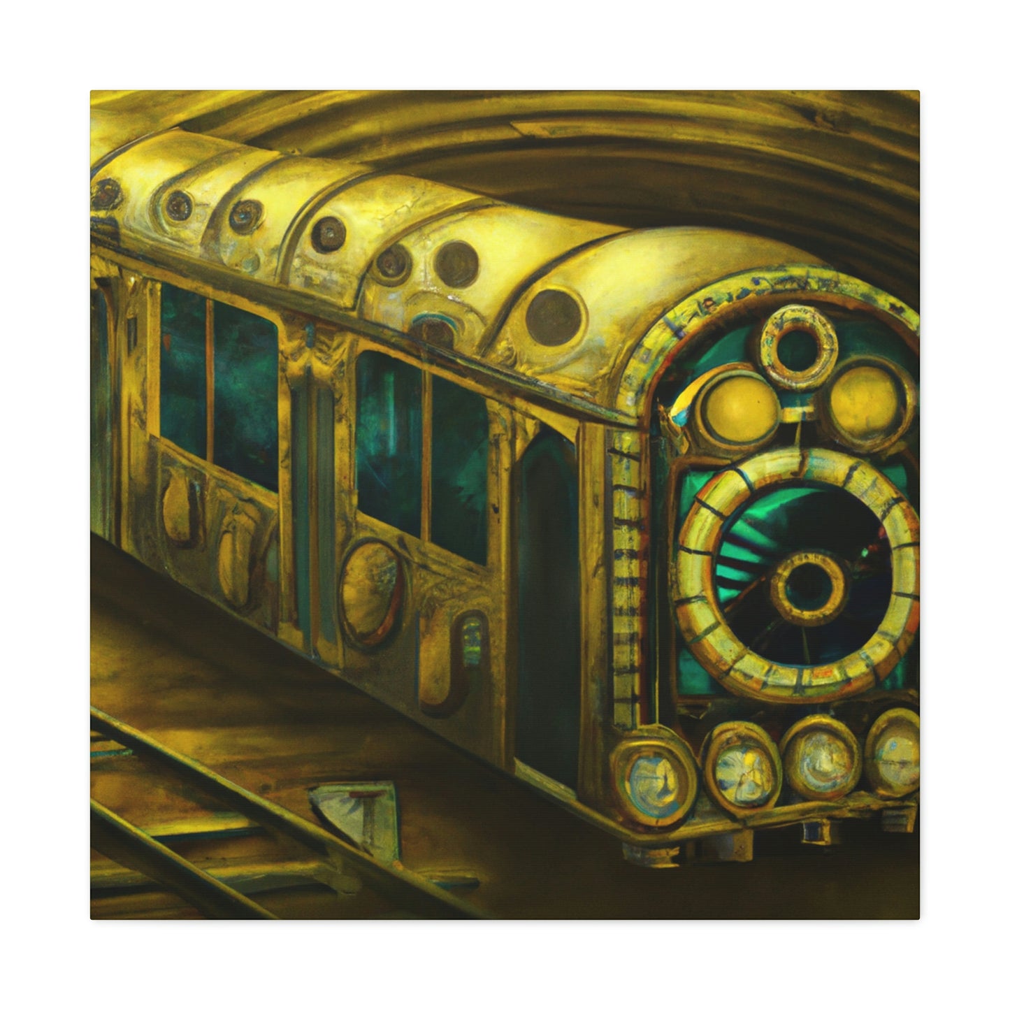 Subway Train Steampunk - Canvas