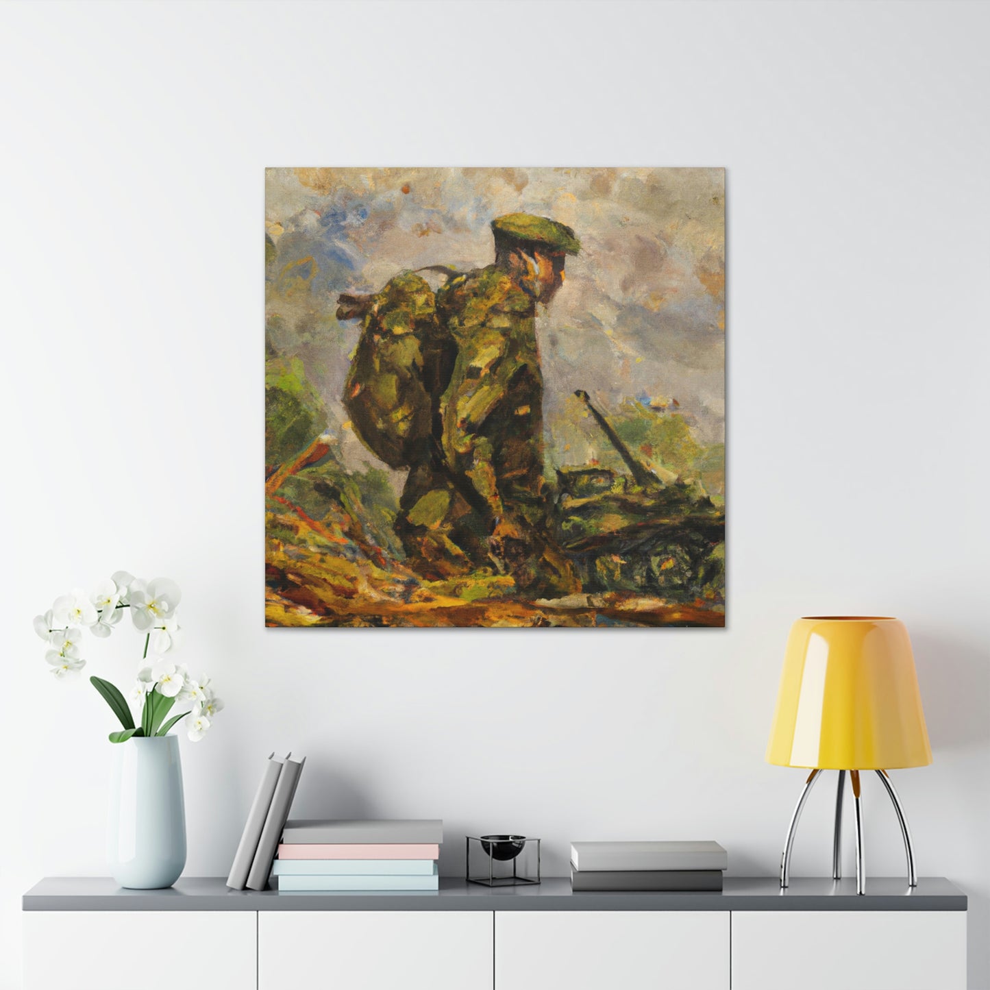 "The Gallant Artilleryman" - Canvas