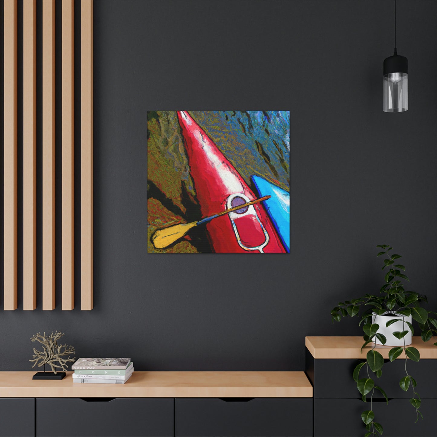 Kayak in Deco Style - Canvas