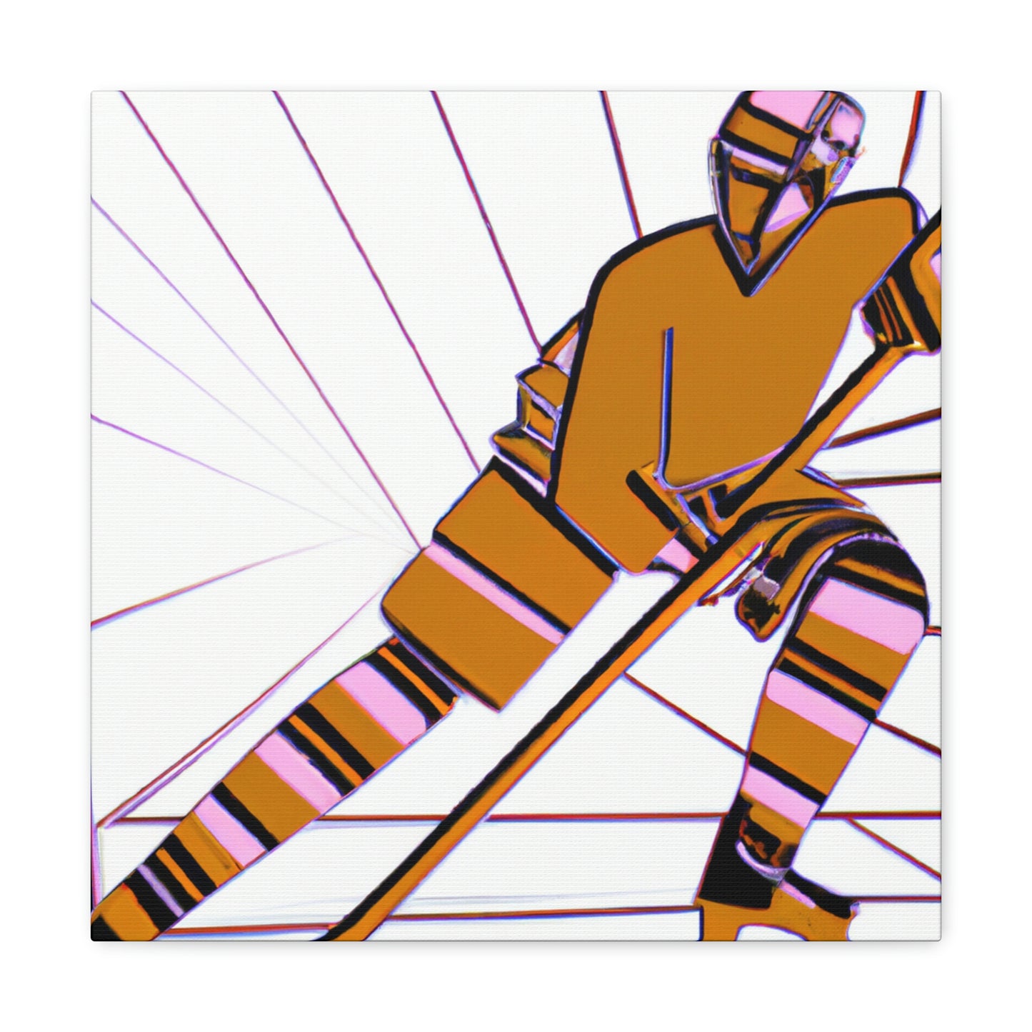 Hockey in Art Deco - Canvas