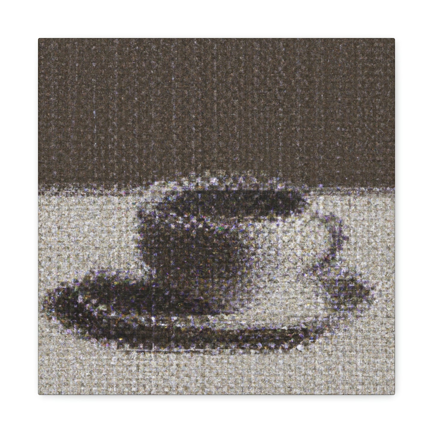 Coffee in Pointillism - Canvas