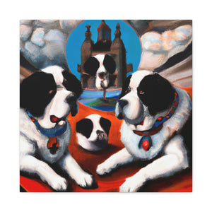 "Saint Bernard's Art Deco" - Canvas