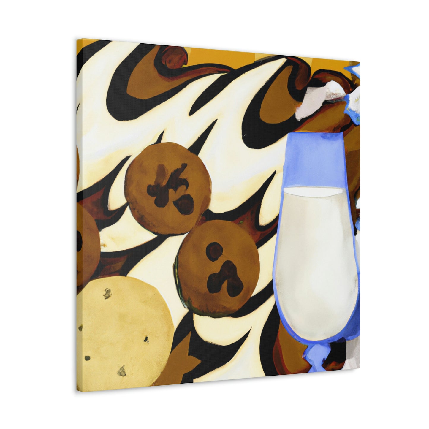 "Milk and Cookies Deco" - Canvas