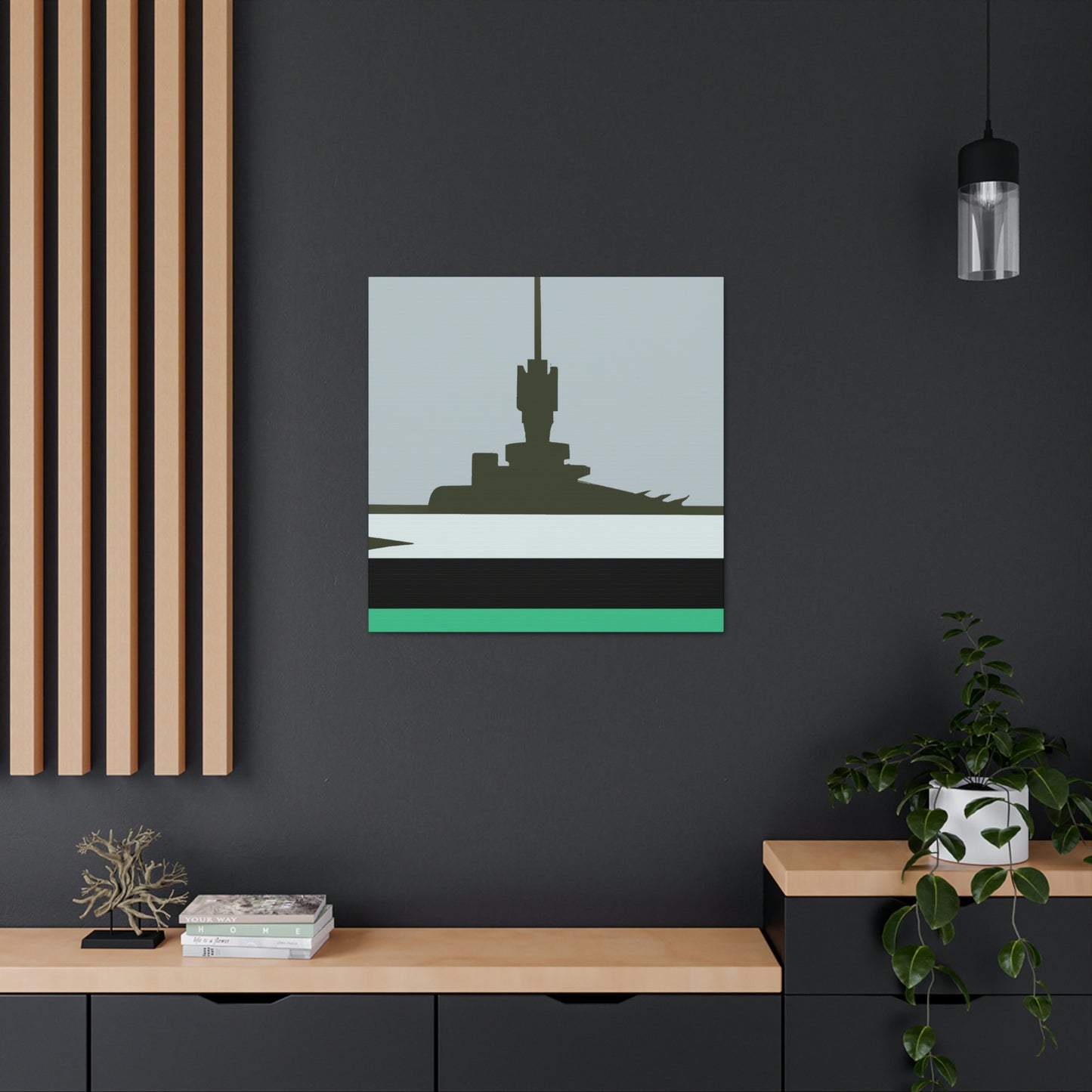 "Battleship Minimalism" - Canvas