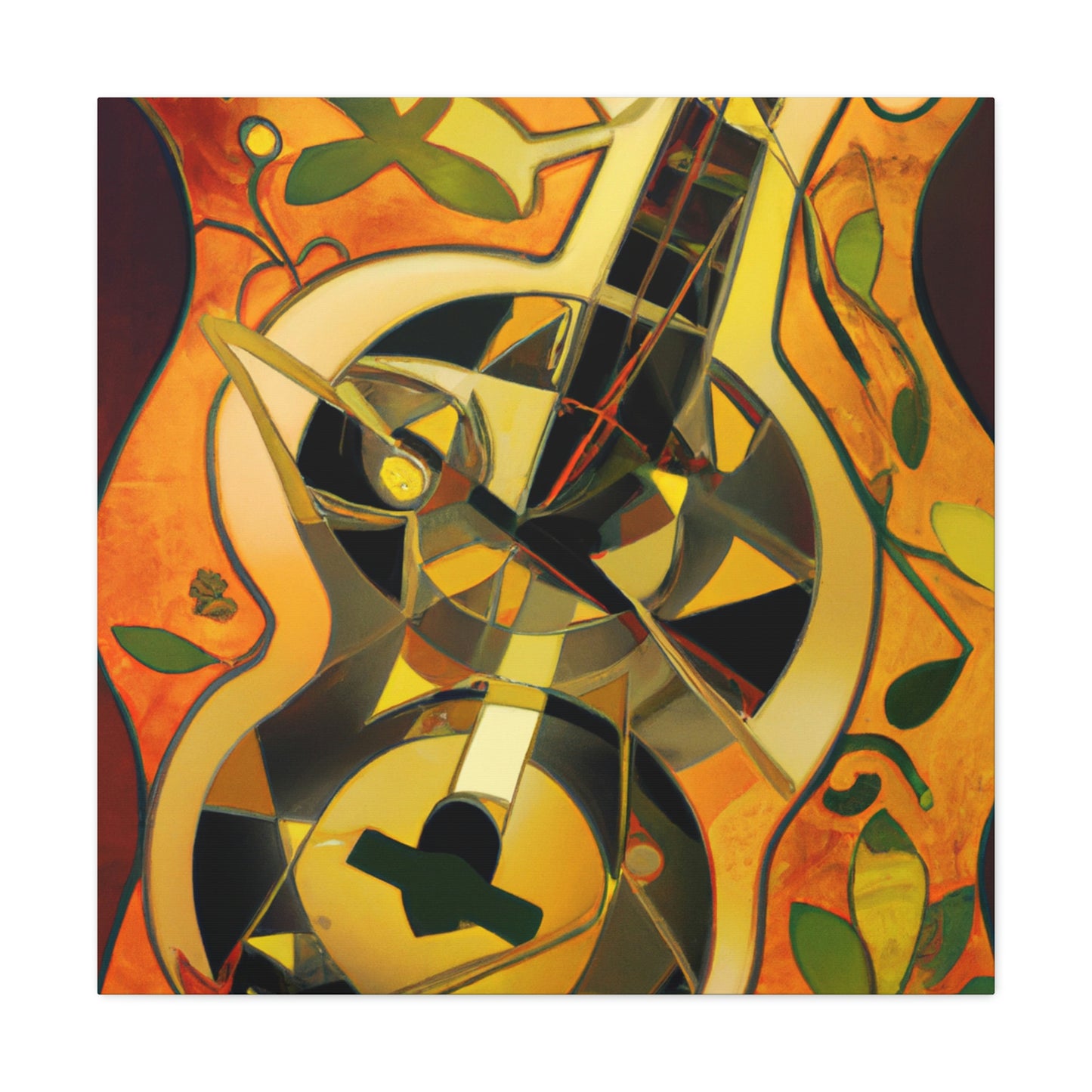 "Mandolin Melody Picture 1920's" - Canvas