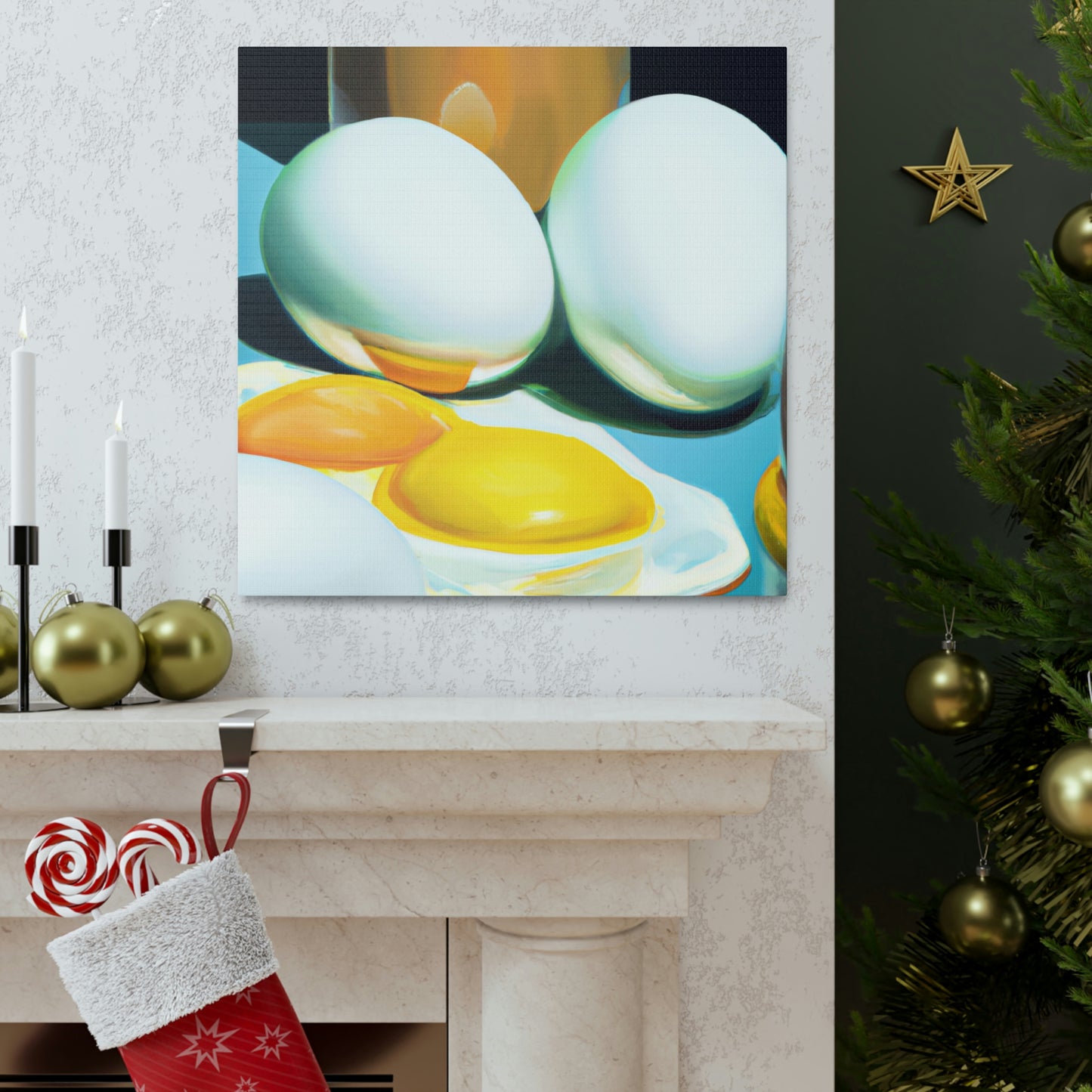 Eggs in Splendor. - Canvas