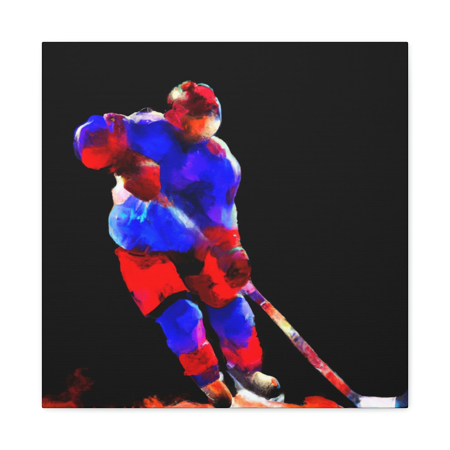 Hockey on Ice Art - Canvas