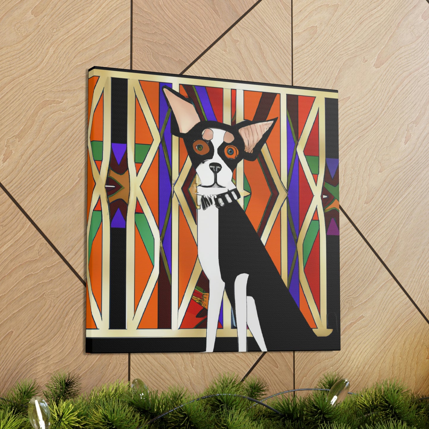 "Chihuahua Through Deco" - Canvas