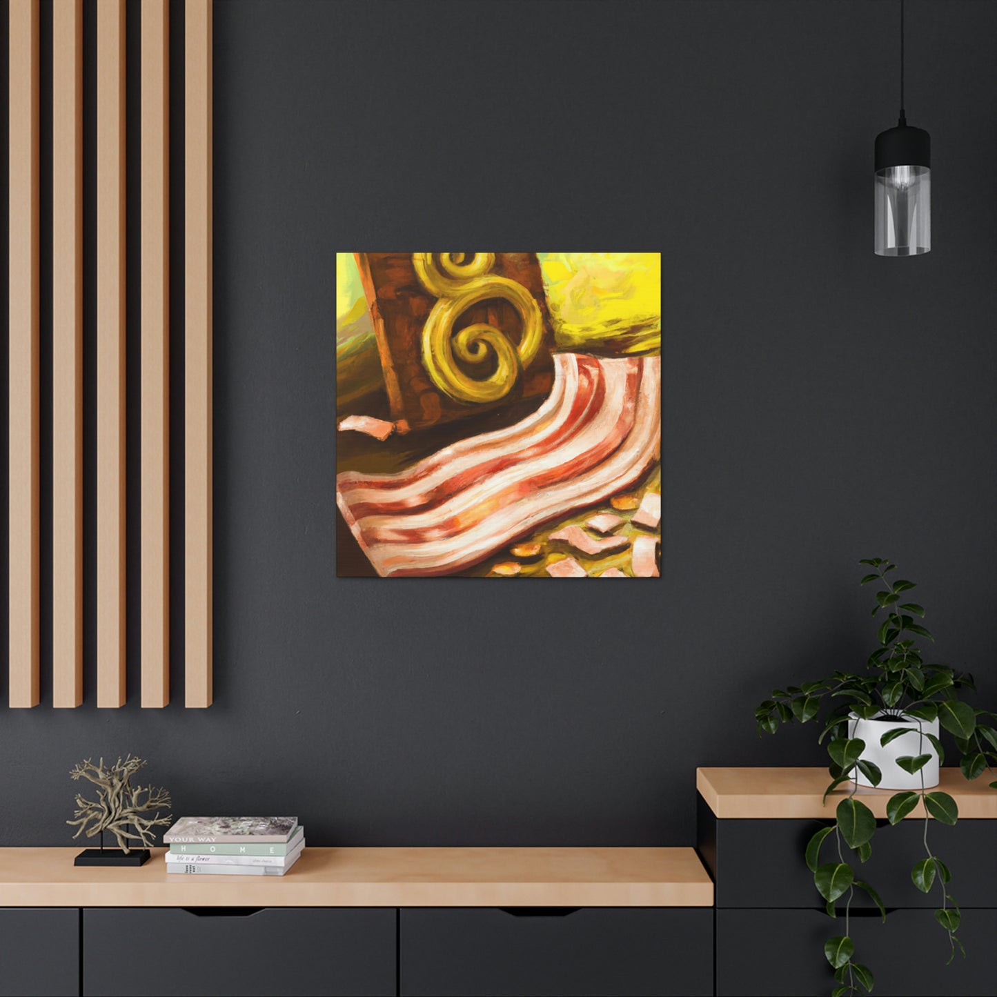 "Bacon In Steampunk Times" - Canvas