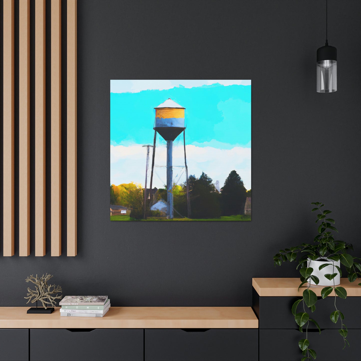 Aquatic Tower Wonder - Canvas