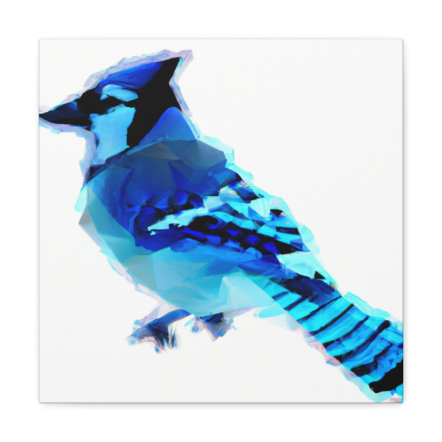 "Blue Jay Reflection Art" - Canvas