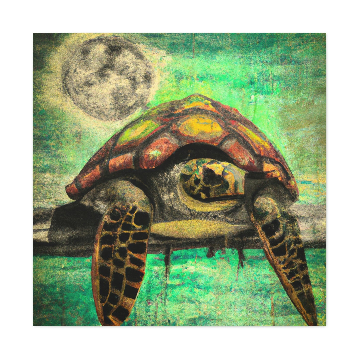 Steampunk Sea Turtle Voyage - Canvas