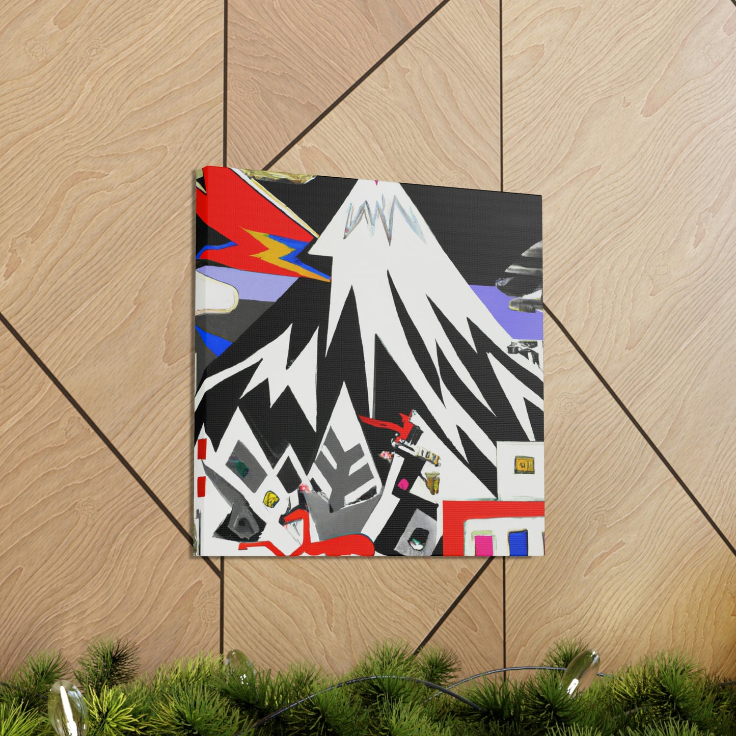 Snowy Mountain Utopia - Canvas