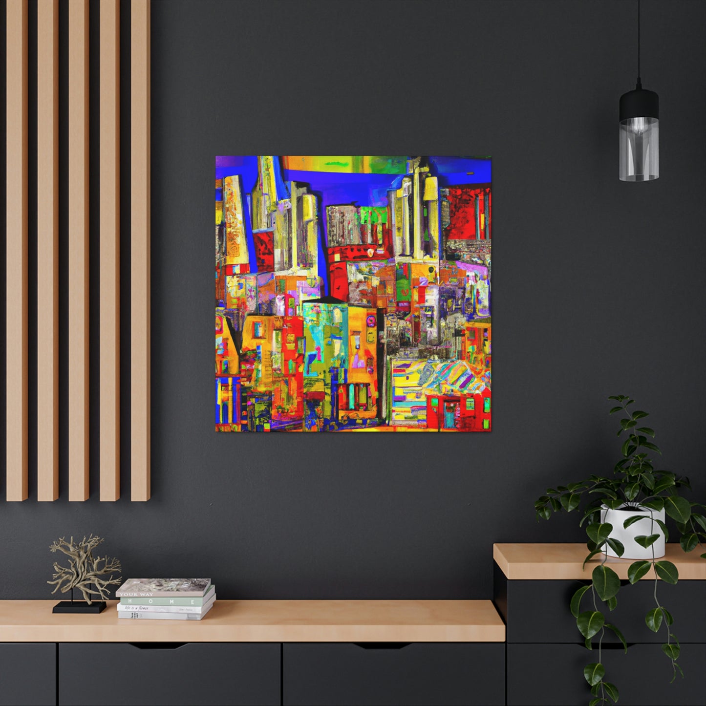 Urban Street Panorama - Canvas