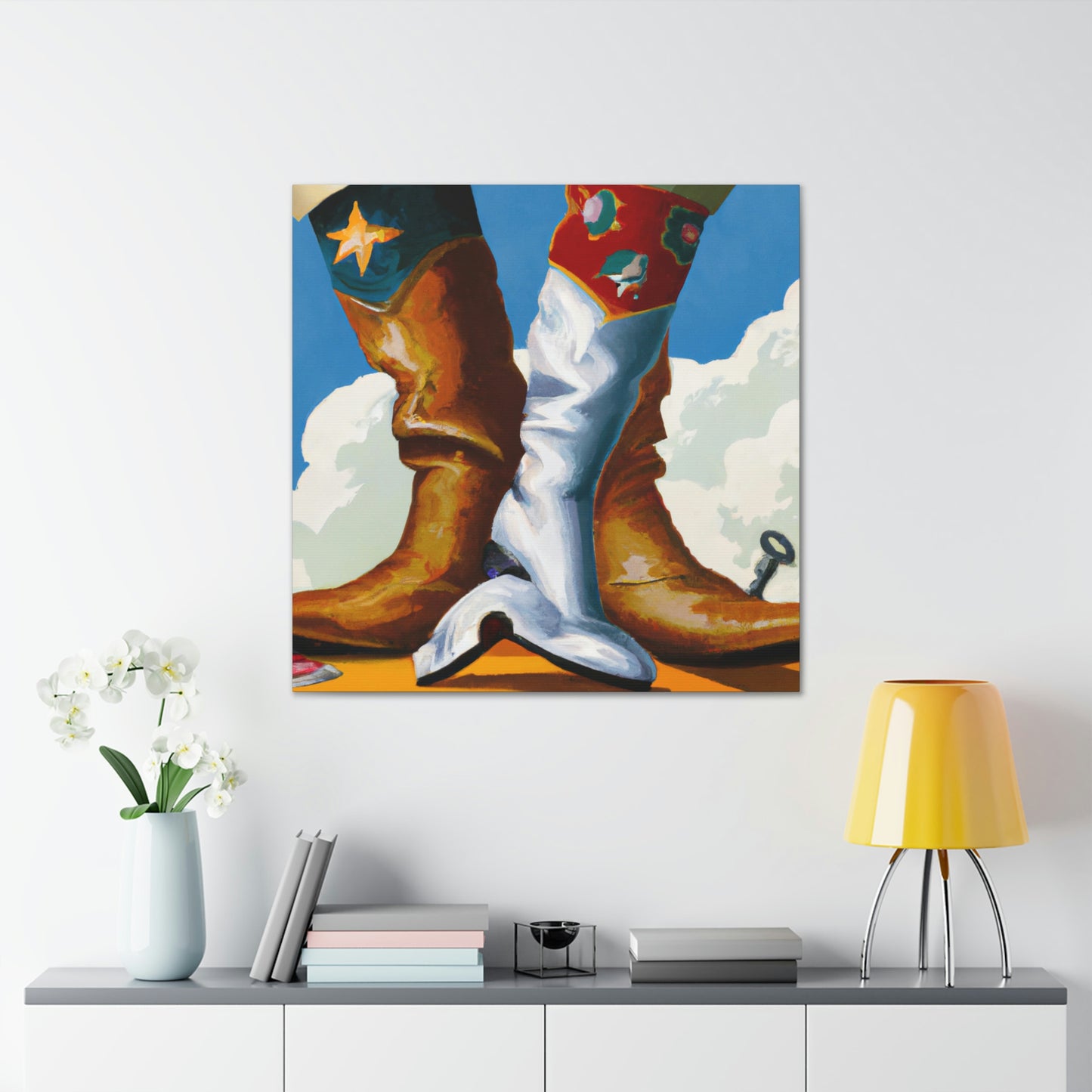 "Boots in a Dreamscape" - Canvas