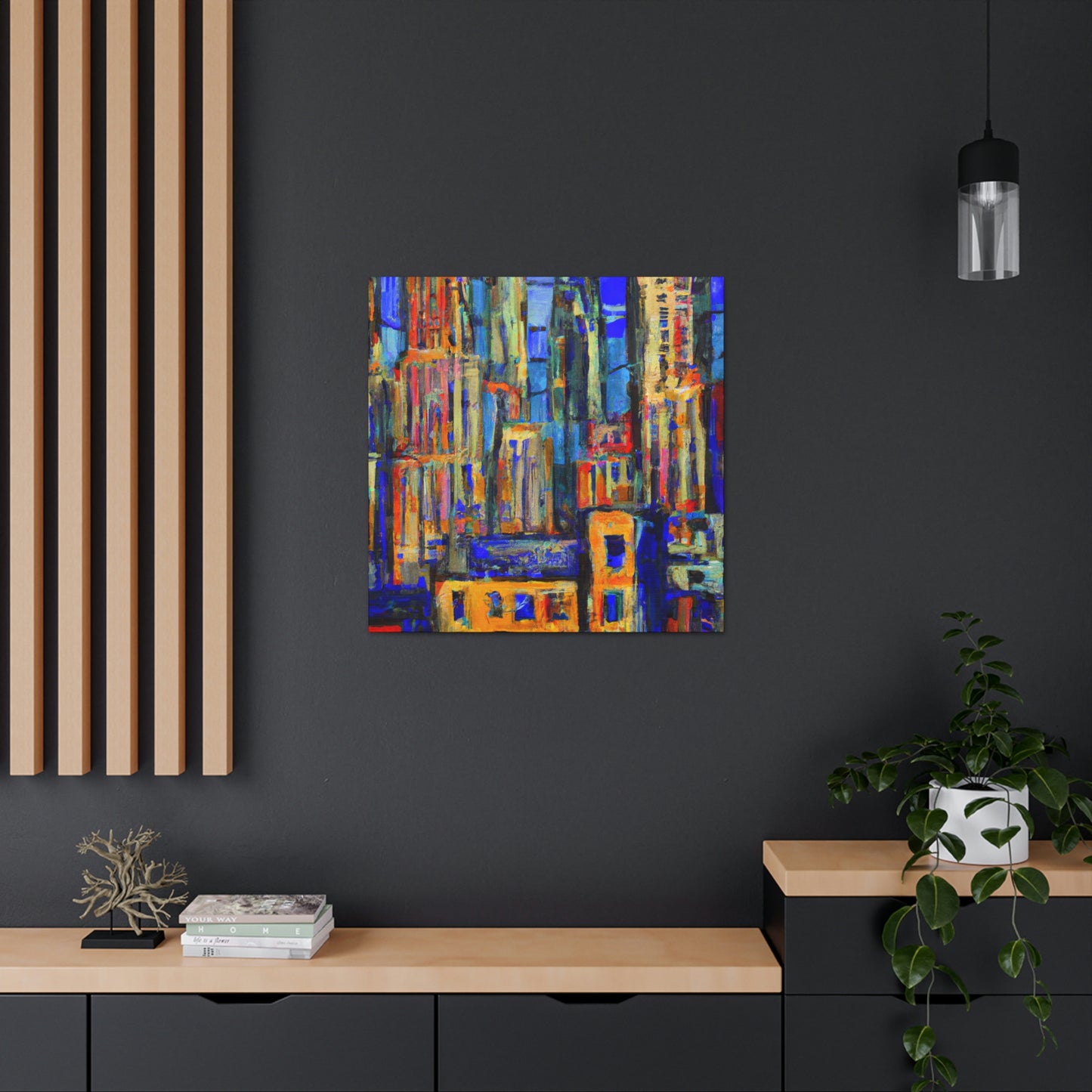 "Sculpted Art Deco Bliss" - Canvas